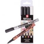 Sakura Pen-Touch Paint Marker Pen Set Fine Metallic | Pack of 4
