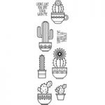 Woodware Clear Magic Singles by Francoise Read Succulents Stamp