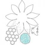 Julie Hickey Designs Die Set Sunflower Bee | Set of 4