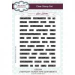 Creative Expressions A5 Stamp Set Everyday Ticker Tape Sentiments by Lisa Horton | Set of 53