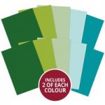 Hunkydory A4 Cardstock Adorable Scorable Greens | 10 Sheets
