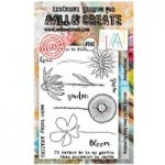 AALL & Create A6 Stamp #140 Doodled Blooms by Tracy Evans