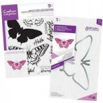Crafter’s Companion Majestic Butterfly Layering Stamp & Outline Die Bundle