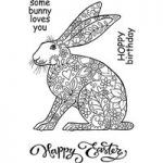 Woodware Clear Stamp – Decorative Hare Stamp
