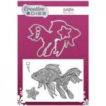 Creative Dies Die & Stamp Set Goldfish Set of 6 | Mehndi Collection