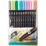 Tombow ABT Dual Brush Pen Pastel | Set of 12