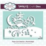 Creative Expressions Die Moonlit Sleigh Festive Wording Edgers | Paper Cuts Collection