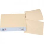 Craft UK C5 Card Blanks & Envelopes Ivory | 25 pack