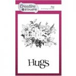 Creative Stamps A6 Stamp Hugs Sentiment Set of 2 | Focal Stamps Collection