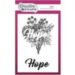 Creative Stamps A6 Stamp Hope Sentiment Set of 2 | Focal Stamps Collection