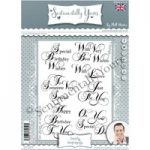 Phil Martin Sentimentally Yours A5 Stamp Set Sentiments Set of 7 | Stately Collection
