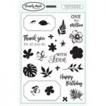 Simply Made Crafts A5 Stamp Set Tropical Florals | Set of 25