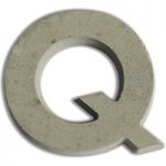 Concrete Letter Large Size Q | 7.5cm