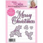 Dies by Chloe Die Set Merry Christmas & Holly | Set of 5