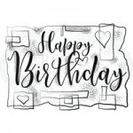 Woodware Clear Stamp Birthday Strips