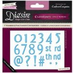Crafter’s Companion Diesire Numbers and Punctuation Contemporay 1in | 20pc