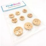 CraftStash Wooden Buttons Baby