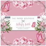 Paper Boutique 7in x 7in Decorative Panel Pad 160gsm 36 Sheets | Butterfly Ballet