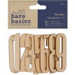 Papermania Bare Basics Wooden Numbers (Pack of 10)