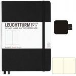 Leuchtturm1917 Black Medium Notebook & Pen Loop Bundle | Plain