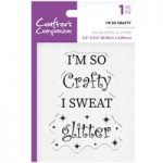 Crafter’s Companion Clear Acrylic Stamp I’m So Crafty