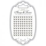 Craft Consortium Adhesive Pearl Hearts Set of 81 | Always & Forever