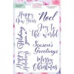 Card Making Magic A5 Stamp Set Sentiments Set of 7 Christmas Collection by Christina Griffiths