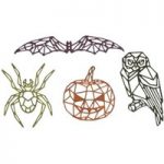Sizzix Thinlits Die Set Geo Halloween Set of 4 by Tim Holtz