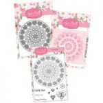 Apple Blossom Heart Mandala Die Stamp & Stencil Bundle