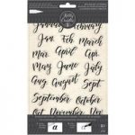 Kelly Creates Acrylic Traceable Stamp Set Bouncy Months | Set of 21