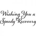 Woodware Just Words Speedy Recovery Stamp Set