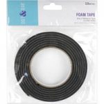 Dot and Dab Foam Adhesive Tape Double Sided 18mm x 2.5m x 4mm Black