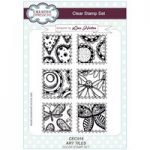 Creative Expressions A5 Stamp Set Art Tiles by Lisa Horton | Set of 6