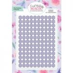 Card Making Magic Embossing Folder Quatrefoil 5in x 7in by Christina Griffiths