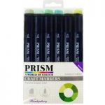 Hunkydory Prism Craft Marker Pen Set 9 Greens | Set of 6