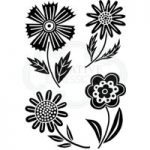 Woodware Clear Stamp Set Mini Blooms | Set of 4