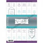 Phill Martin Sentimentally Yours A6 Little Book of Christmas Verses Amethyst & Aquamarine 48 Sheets