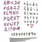 Sizzix Thinlits Die Set Doodle Alphabet & Numbers Set of 4 by Sophie Guilar