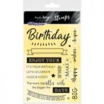 Hunkydory For the Love of Stamps A5 Stamp Set Birthday Wishes | Set of 21