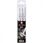Sakura Gelly Roll Gel Pen Basic White 10 | Pack of 3