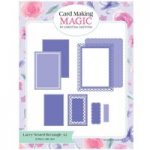 Card Making Magic Layering Die Set Rectangle A2 Lacey Collection by Christina Griffiths
