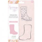 Crafter’s Companion Nature’s Garden Stamp & Die Wellington Boot Set of 2 | Spring Is In The Air