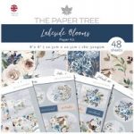 The Paper Tree 8in x 8in Paper Kit Paper Pad & Die Cut Toppers 48 Sheets | Lakeside Blooms