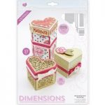 Tonic Studios Dimensions Die Set Diamond Cut Heart Box Hearts Content | Set of 37