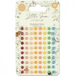 Craft Consortium Adhesive Enamel Dots Pack of 80 | Little Fawn & Friends Collection
