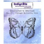 IndigoBlu Rubber Stamp Vintage Butterfly Mini Collectors Edition Number #27
