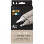 Spectrum Noir Graphic Marker Pen Set Earth | Set of 6