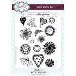 Creative Expressions A5 Stamp Set Art Elements by Lisa Horton | Set of 15