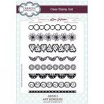 Creative Expressions A5 Stamp Set Art Borders by Lisa Horton | Set of 8