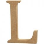 Creativ MDF Letter Uppercase L 8cm x 1.5cm